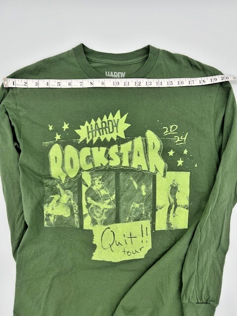 Hardy 2024 Quit!! Tour Long-Sleeve T-shirt Green (Medium) Country 2-Sided - Image 4