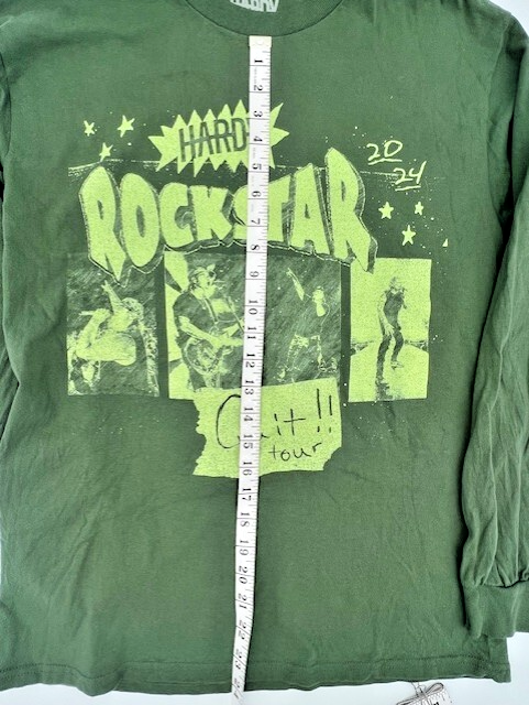 Hardy 2024 Quit!! Tour Long-Sleeve T-shirt Green (Medium) Country 2-Sided - Image 5