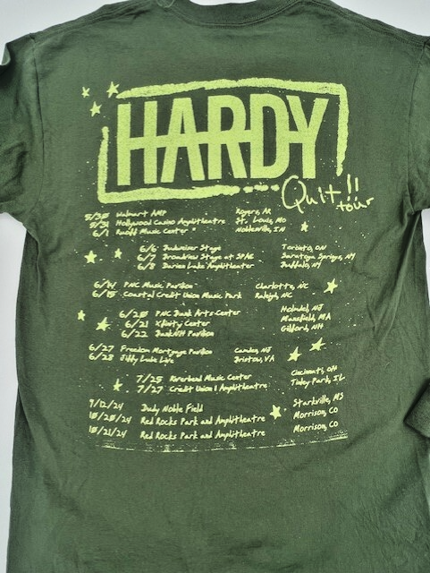 Hardy 2024 Quit!! Tour Long-Sleeve T-shirt Green (Medium) Country 2-Sided - Image 6