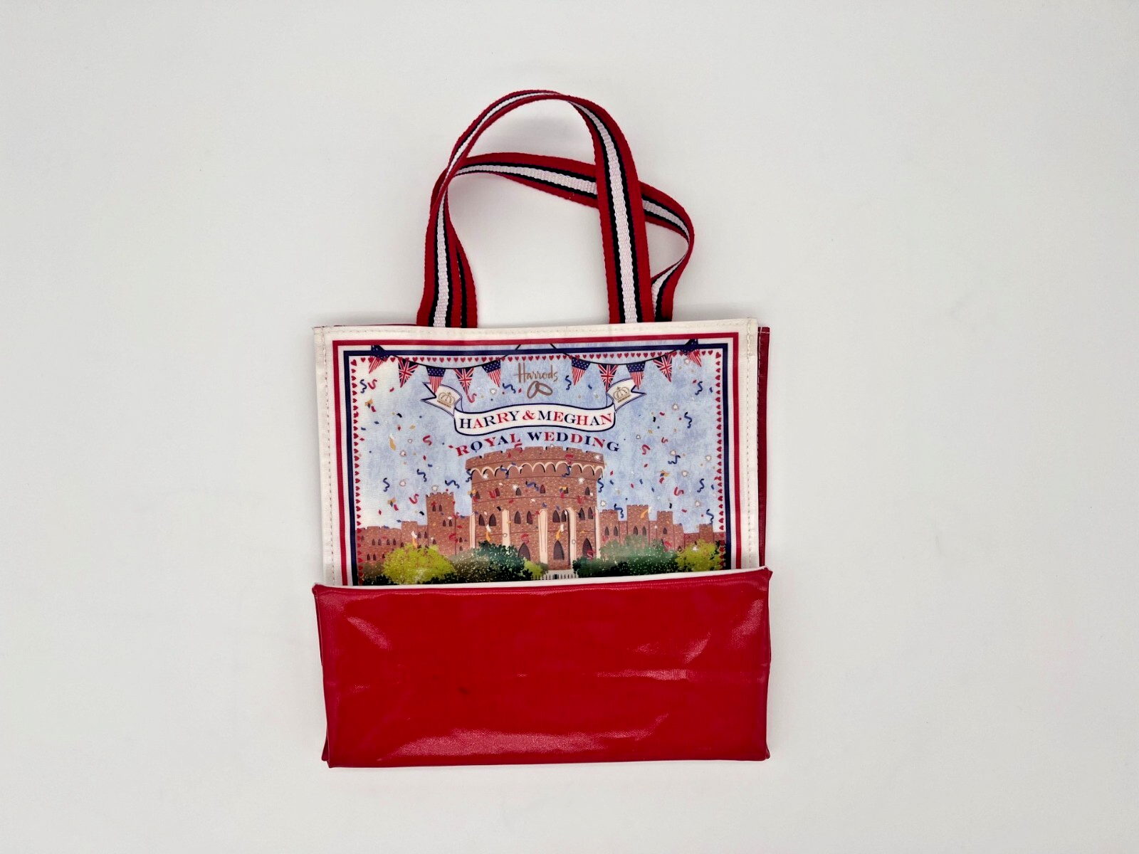 Harrods Harry & Megan Royal Wedding Tote (10"X10") May 19 Windsor 2018 - Image 2