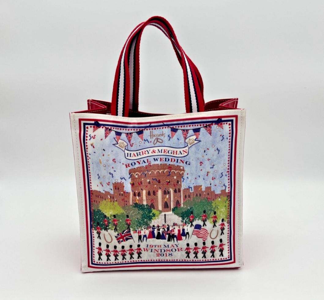 Harrods Harry & Megan Royal Wedding Tote (10"X10") May 19 Windsor 2018 - Image 3