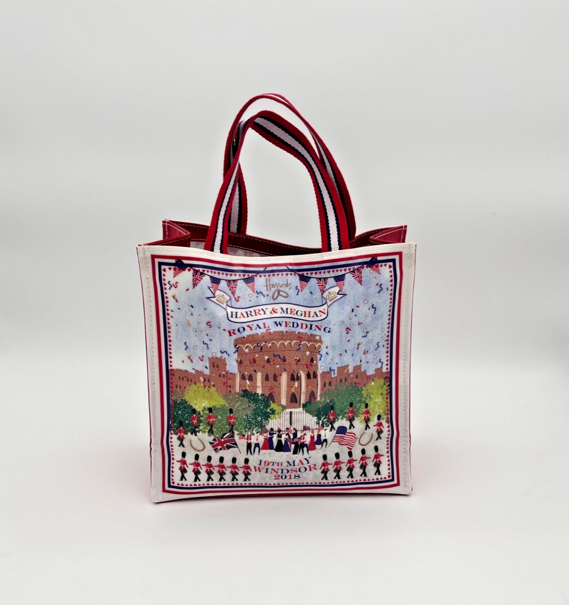 Harrods Harry & Megan Royal Wedding Tote (10"X10") May 19 Windsor 2018 - Image 5