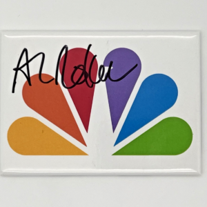 Al Roker Autographed NBC Peacock Magnet (3.5" X 2.25") White