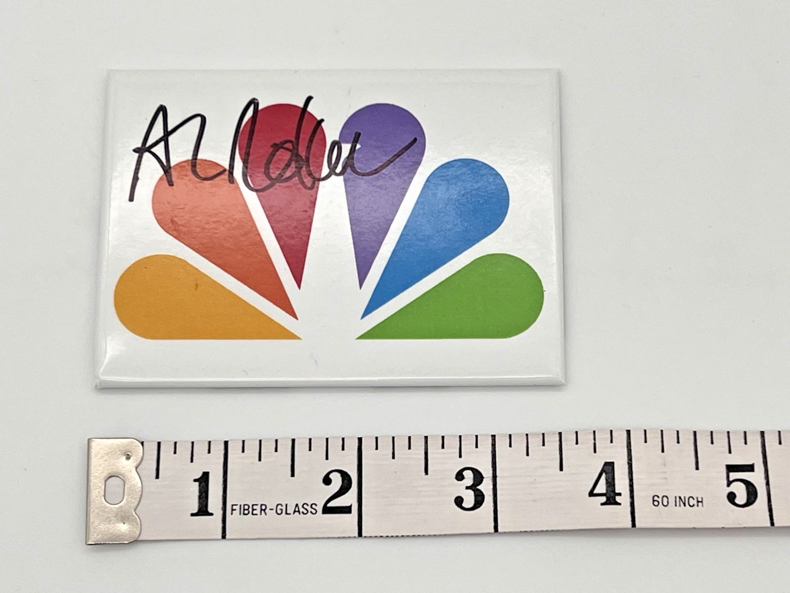 Al Roker Autographed NBC Peacock Magnet (3.5" X 2.25") White - Image 4