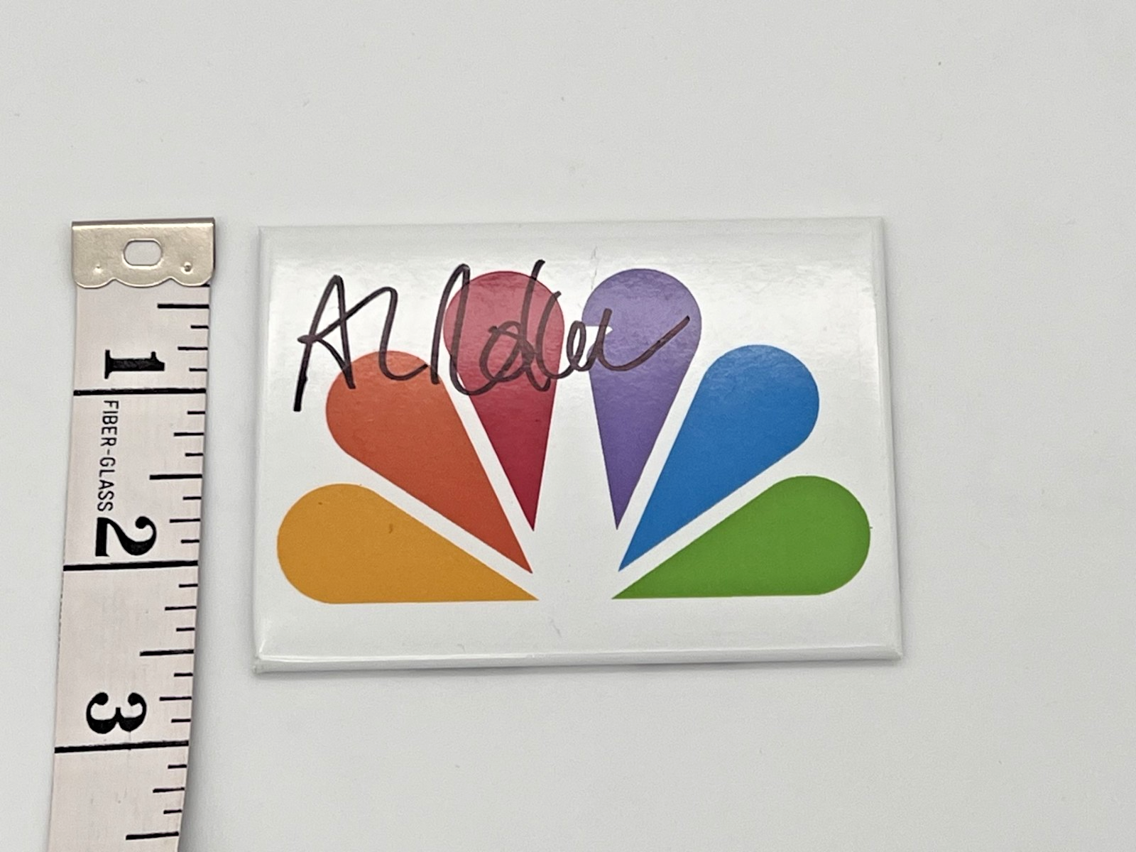 Al Roker Autographed NBC Peacock Magnet (3.5" X 2.25") White - Image 5