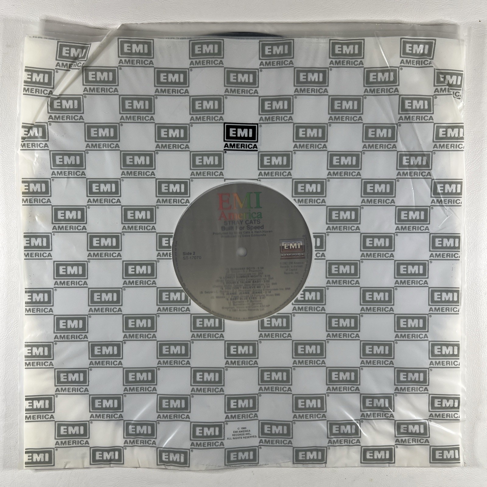 Stray Cats “Built For Speed” LP/EMI ST-17070 (EX) 1982 Rock This Town - Image 3