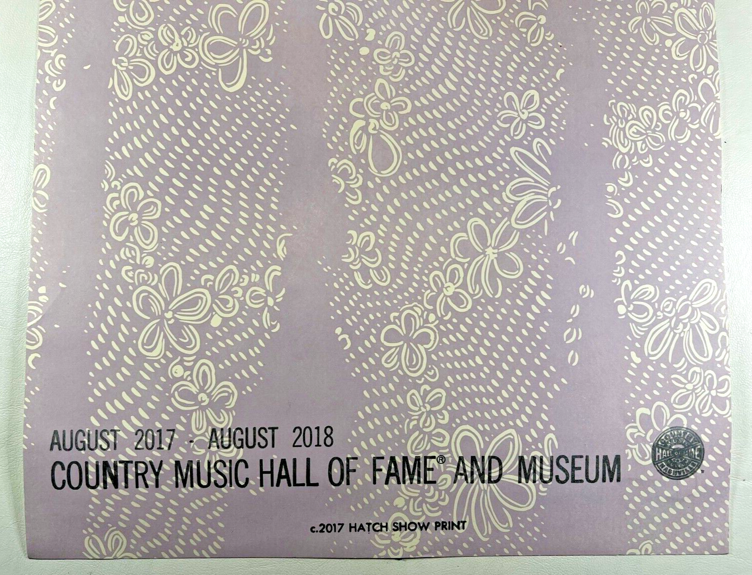Loretta Lynn Hatch Show Print Blue Kentucky Girl Exhibit Country Music Hall Fame - Image 3