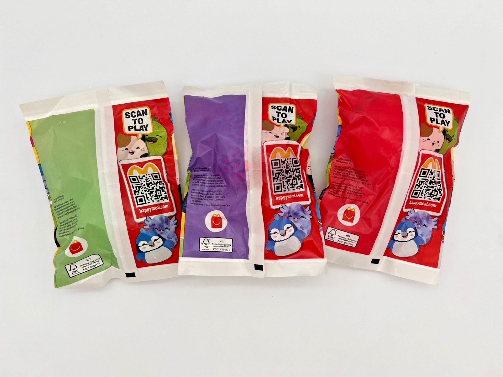 2025 McDonald's Squishmallows Happy Meal Toys (Set of 3) New & Unopened - Image 2