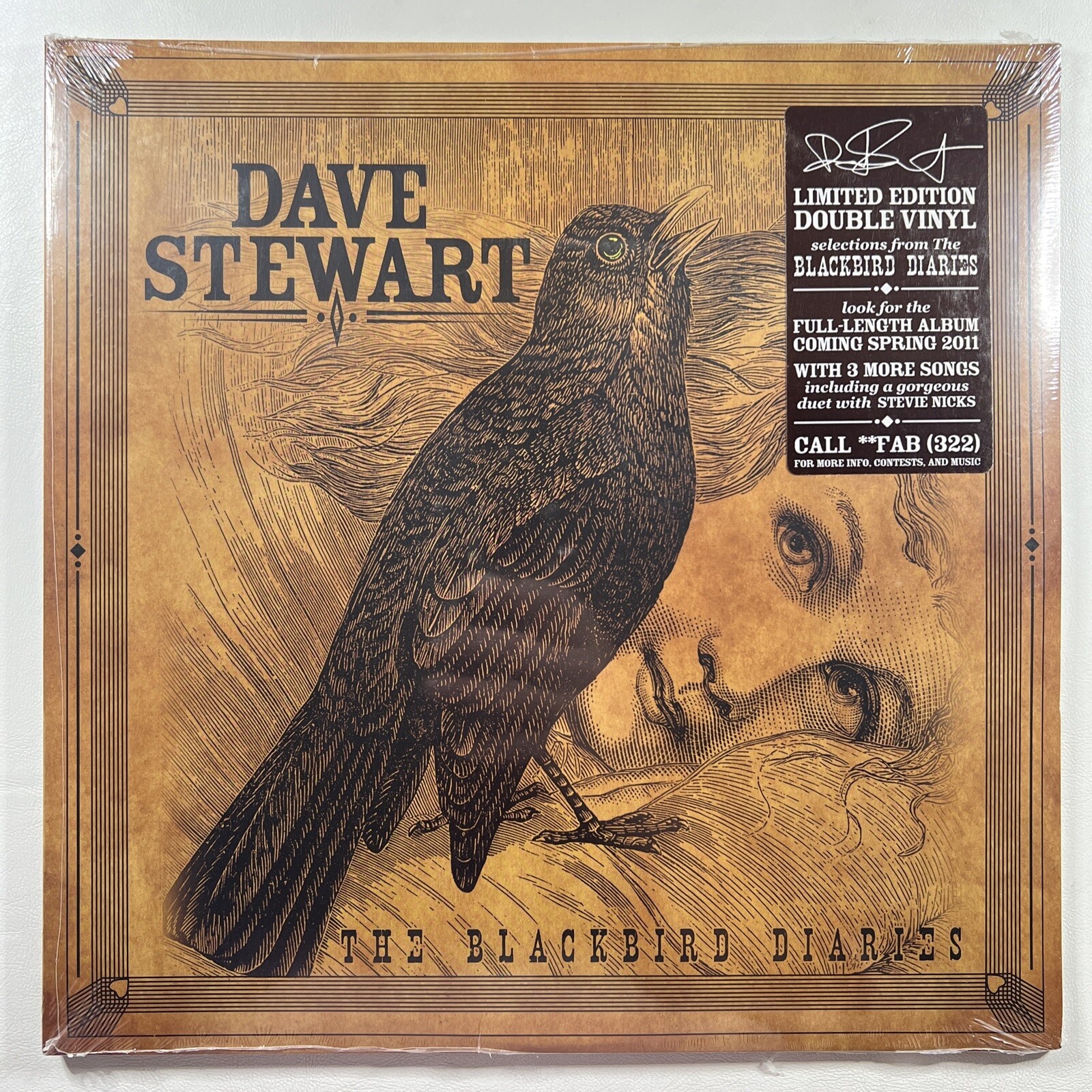 Dave Stewart “The Blackbird Diaries” 2LP/Surfdog (Sealed) Limited Edition 2010