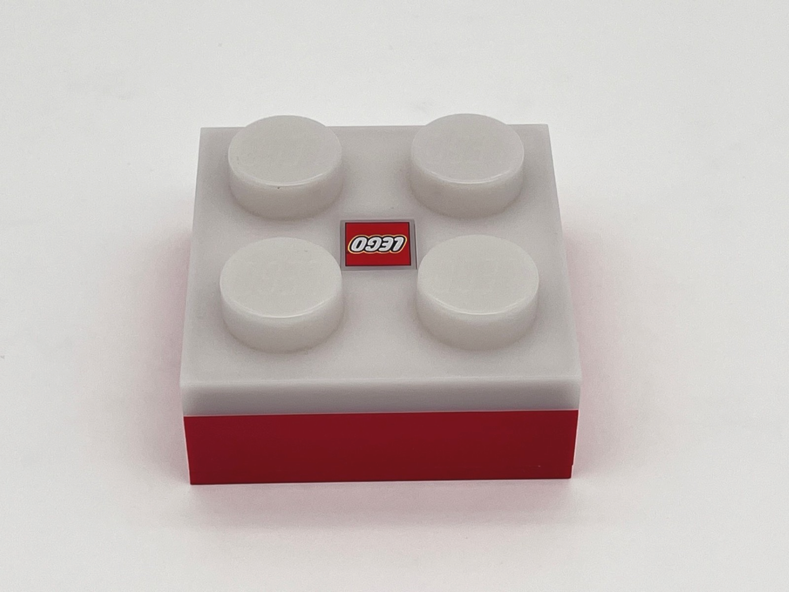 Lego Brick Night Light LGLBP1B (Excellent) 3"X3" Red/White - Image 3