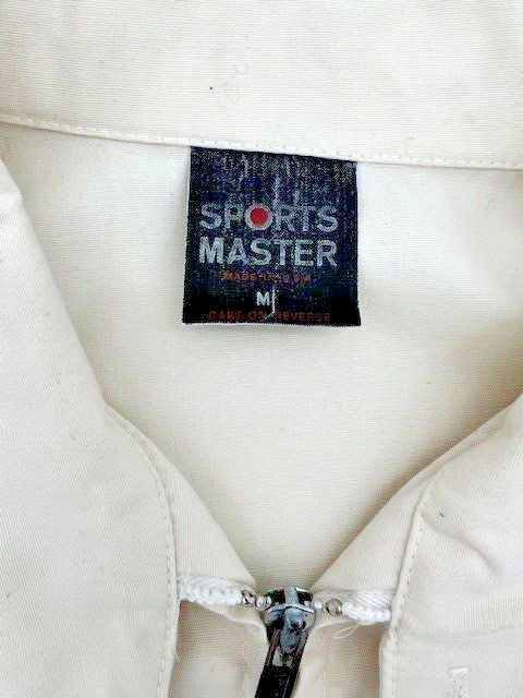 Vintage Vanderbilt Univ. Windbreaker Jacket (Medium) Cream w/Embroidered Logo - Image 8