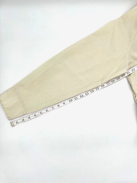 Vintage Vanderbilt Univ. Windbreaker Jacket (Medium) Cream w/Embroidered Logo - Image 9