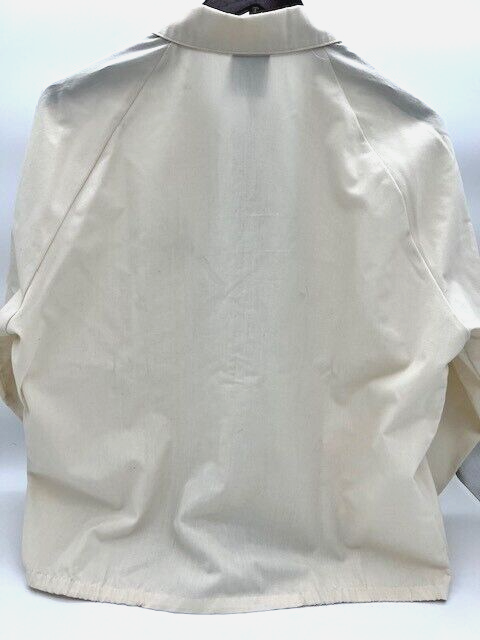 Vintage Vanderbilt Univ. Windbreaker Jacket (Medium) Cream w/Embroidered Logo - Image 10