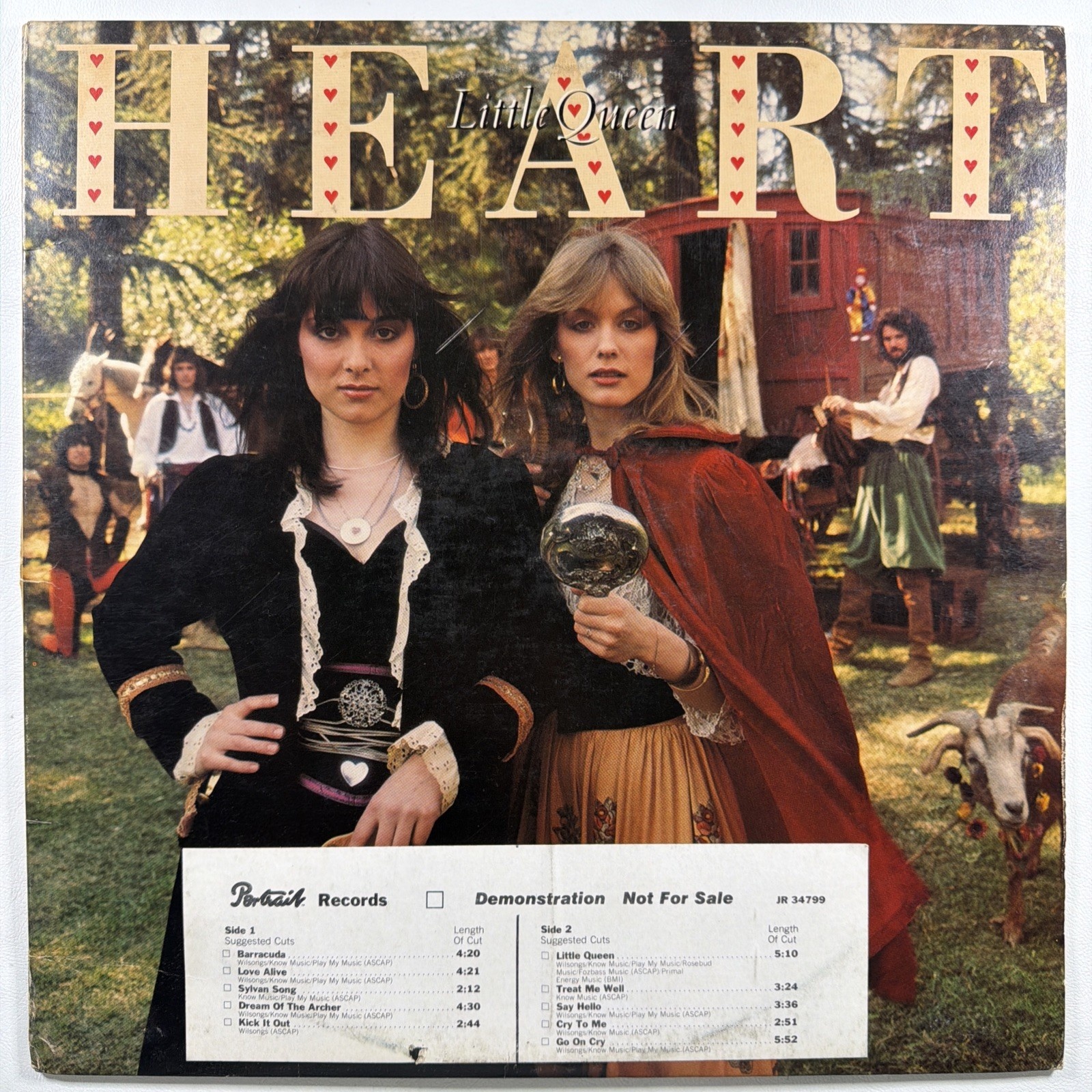 Heart - Little Queen LP Portrait JR 34799 EX White Label Promo 1977 Barracuda