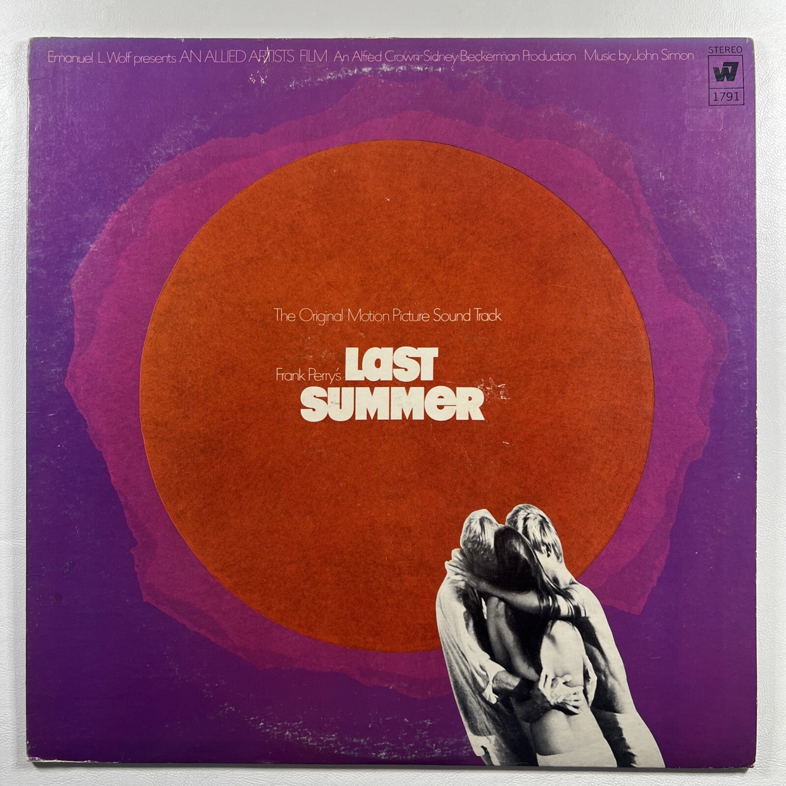 John Simon ”Last Summer Soundtrack” LP/Warner WS1791 (EX) White Lbl. Promo 1969