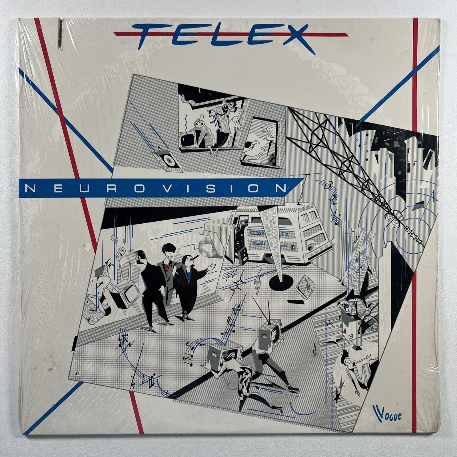 Telex “Neurovision” LP/Sire Records SPK 6090 (EX) 1980 Shrinkwrap