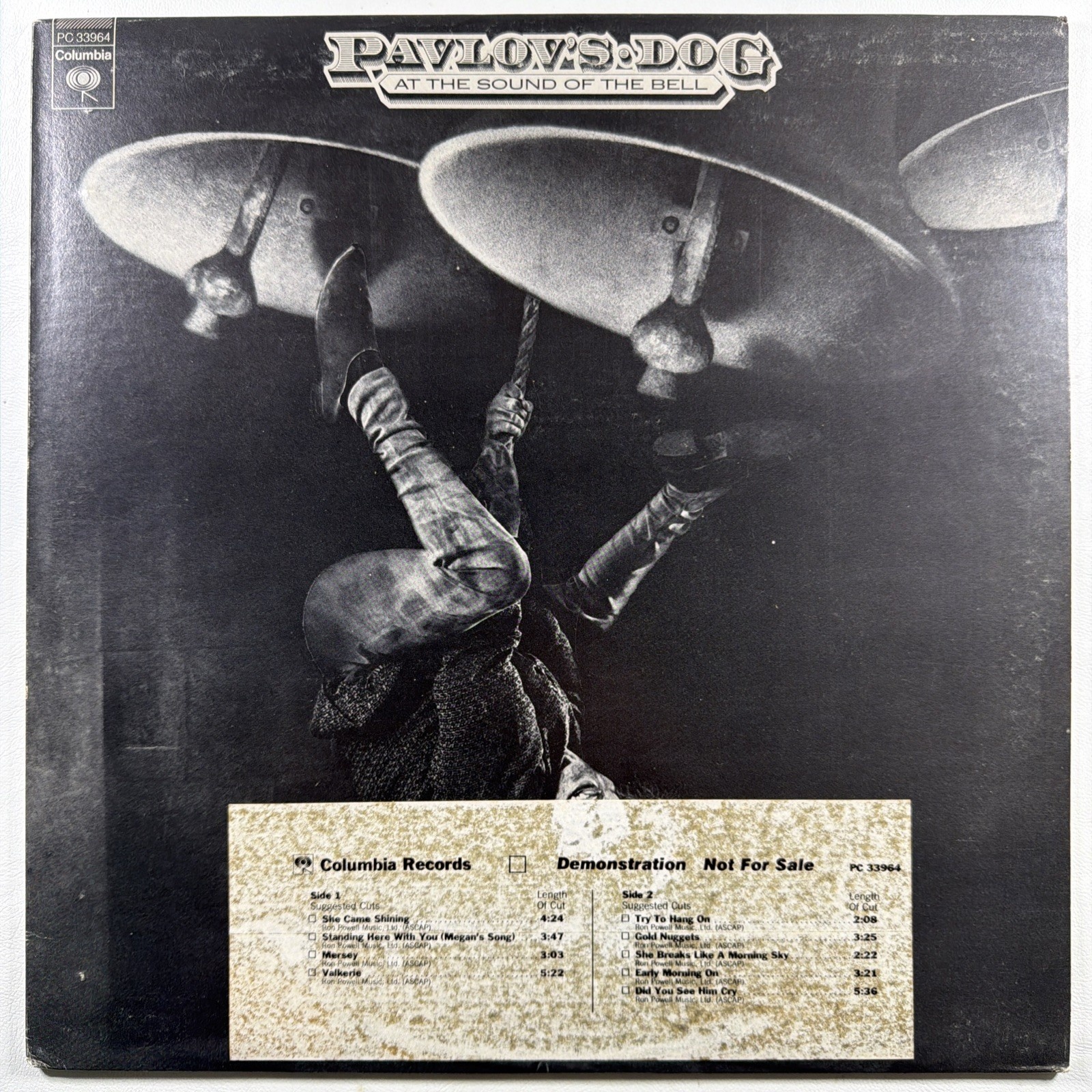 Pavlov’s Dog - At The Sound Of The Bell LP Columbia PC 33964 White Promo 1976