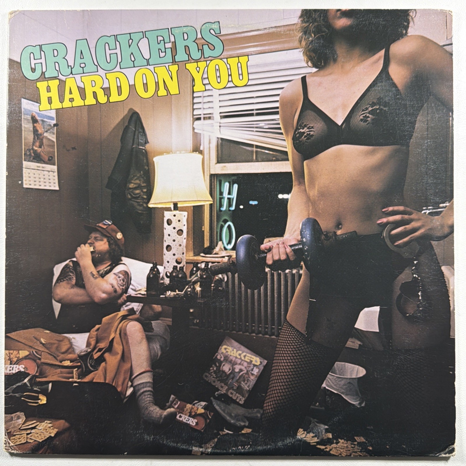 Crackers - Hard On You LP Lunatic Records WRC1-1264 EX Canada