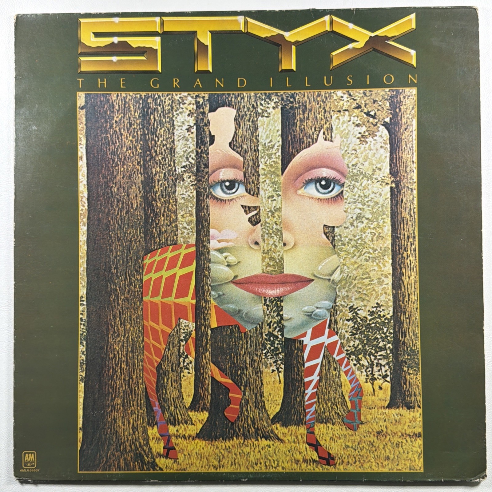 STYX - The Grand Illusion LP A&M AMLH 64637 EX 1977 Holland Come Sail Away