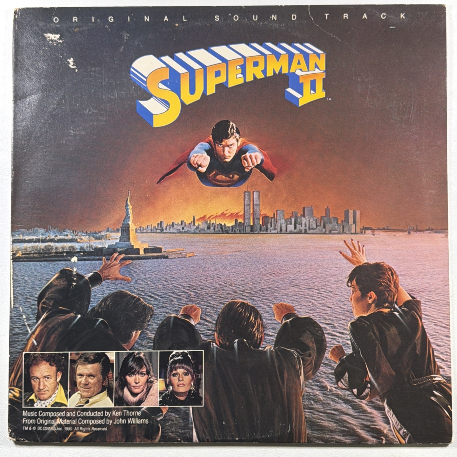 Superman II Soundtrack Ken Thorne LP Warner Bros HS 3505 EX Laser-Etching 1980