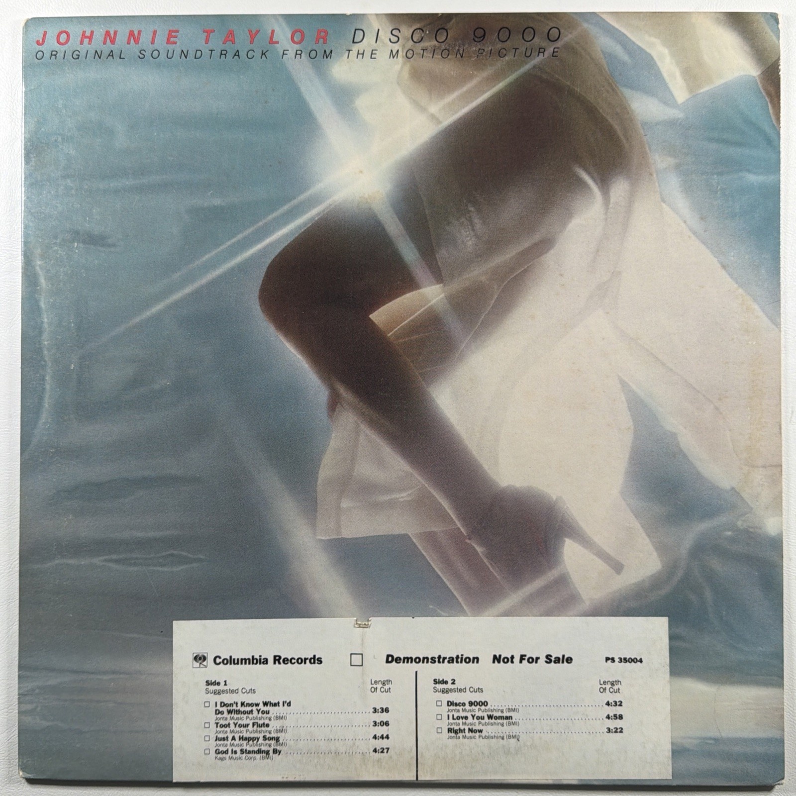 Johnnie Taylor - Disco 9000 Soundtrack LP Columbia PS 35004 NM White Promo 1977
