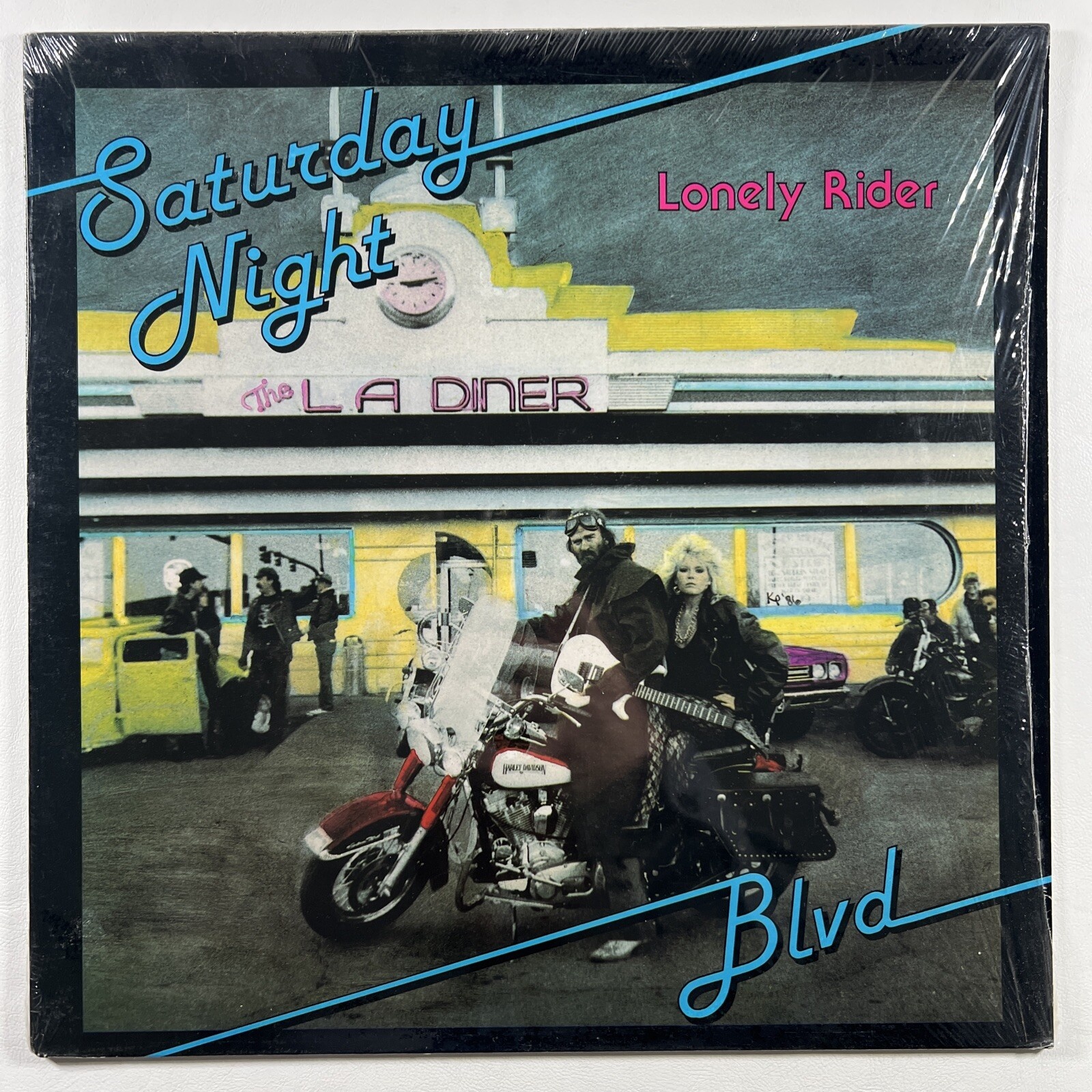 Lonely Rider - Saturday Night Blvd LP Lonely Rider CPG00862 (EX) 1986 Shrinkwrap