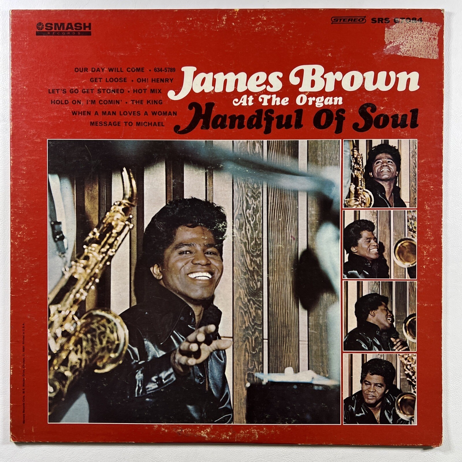 James Brown at The Organ - Handful of Soul LP SRS-67084 (VG+) Stereo 1966