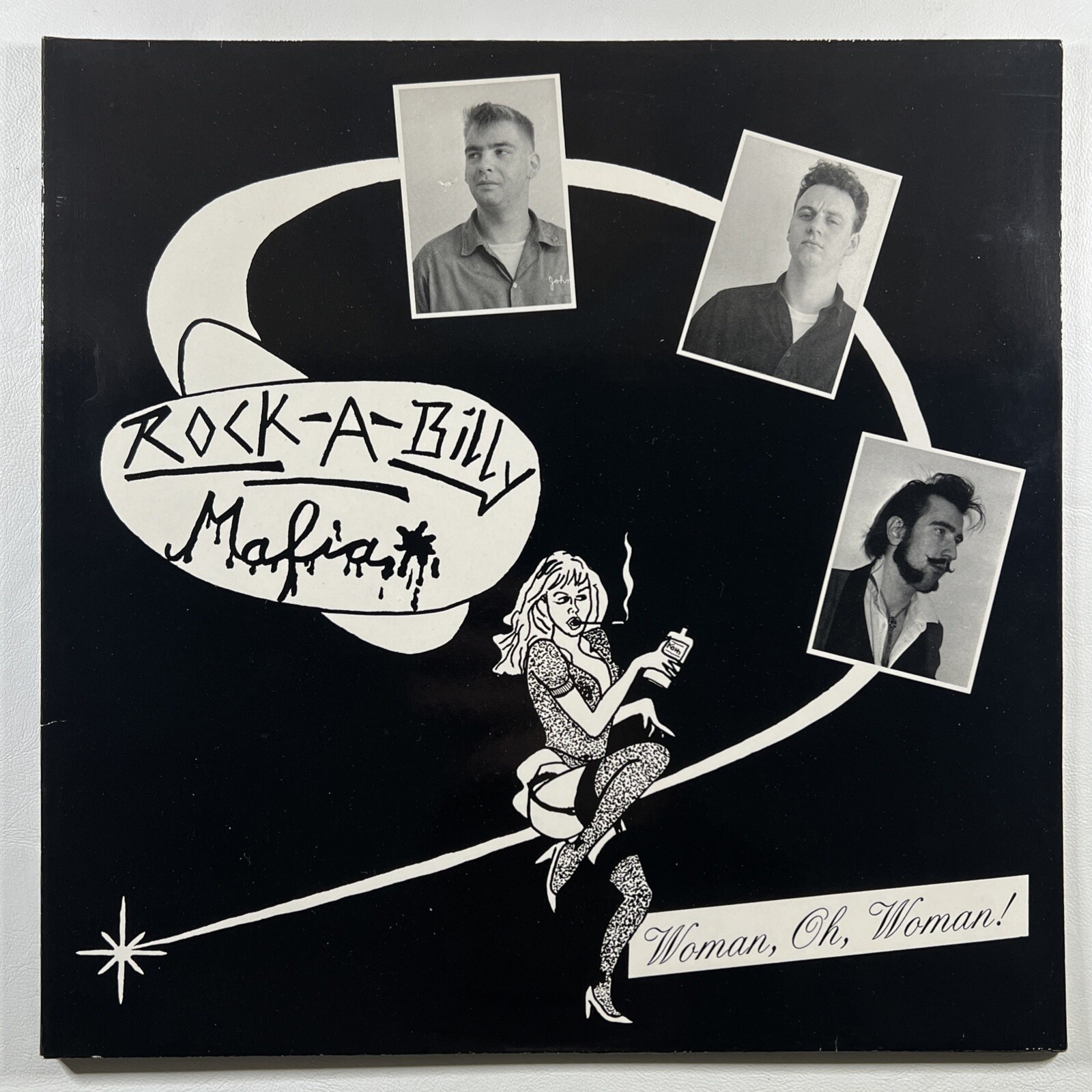 Rock-A-Billy Mafia “Woman, Oh, Woman!” LP/Graveyard Records (NM) 1989 Germany
