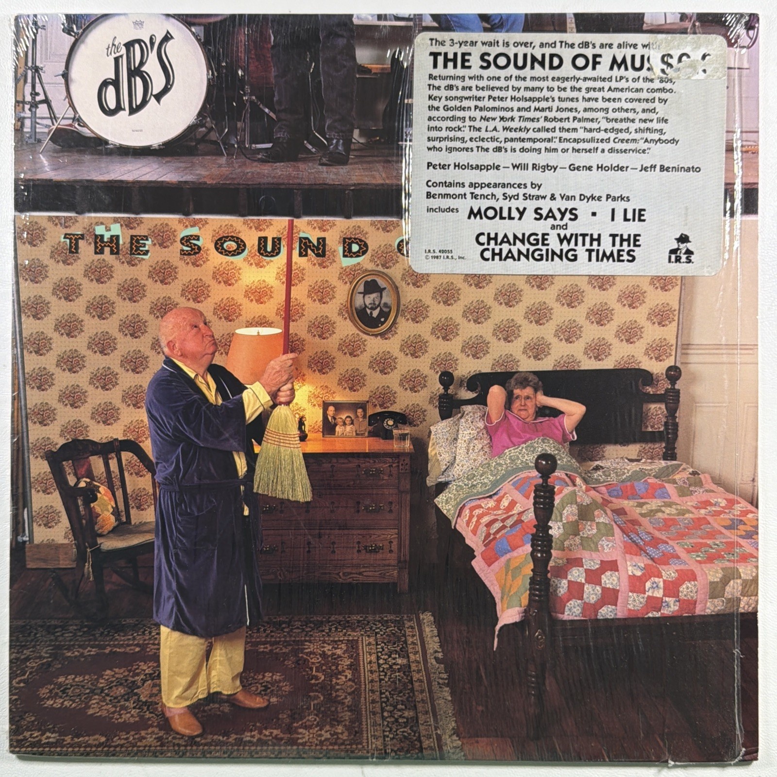 The dB's Sound of Music LP I.R.S. - 42055 NM 1987 Hype Shrinkwrap Pop Rock