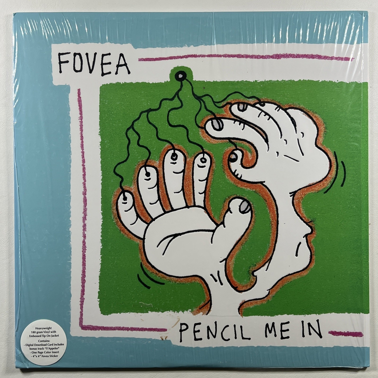 Fovea - Pencil Me In LP OMAD NM 2017 Inserts 180g Shrinkwrap Hype Embossed
