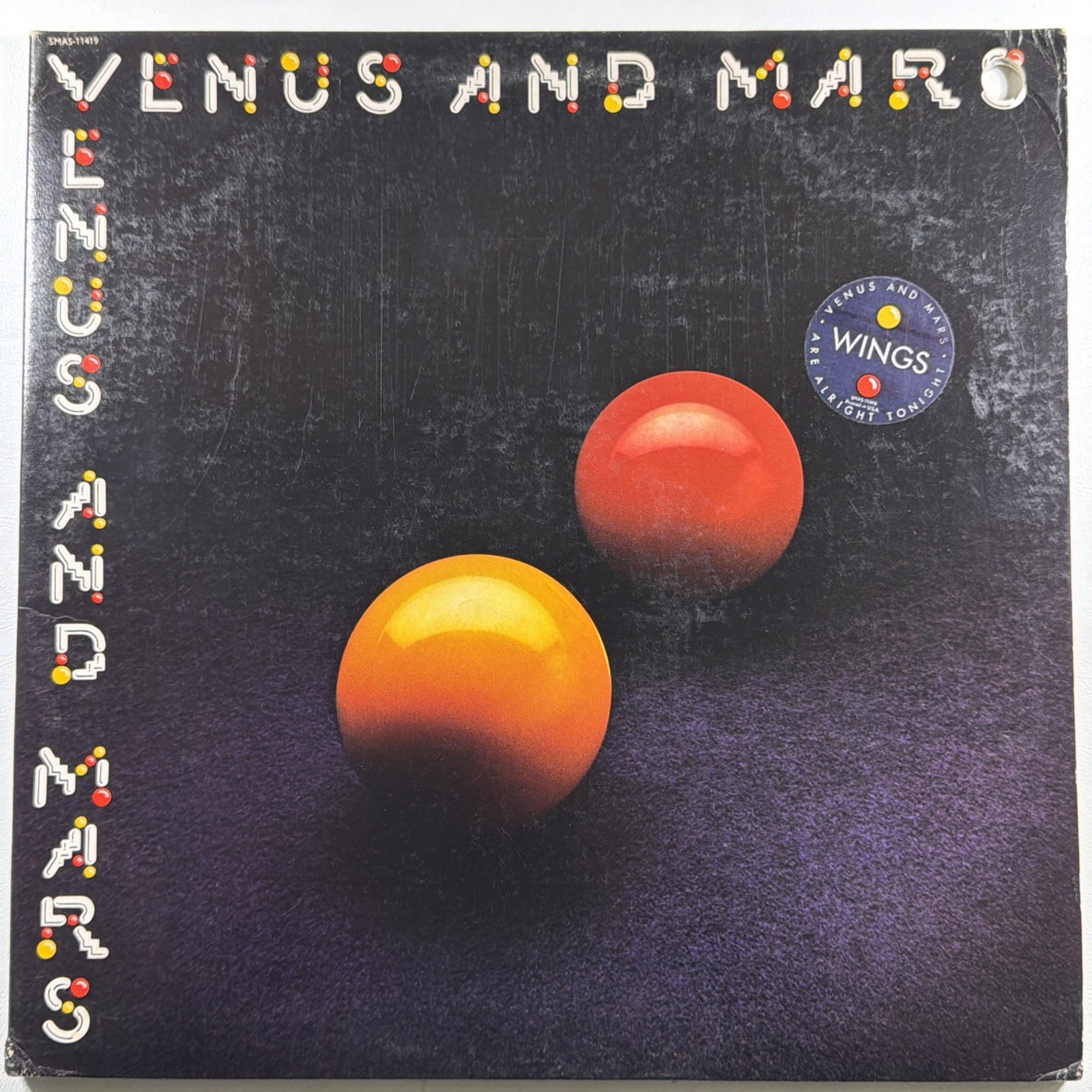Wings - Venus and Mars LP Capitol SMAS 11419 NM 1975 Gate 2 Posters McCartney