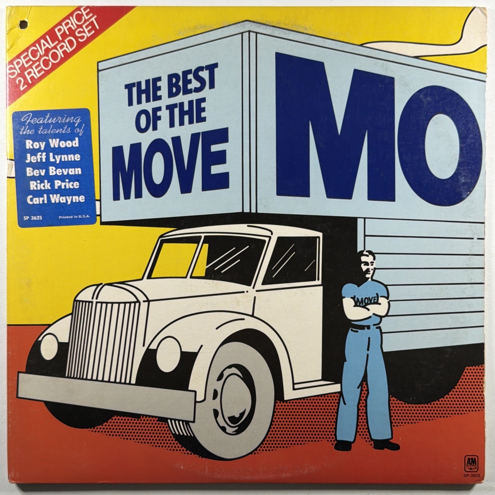 The Move – The Best Of The Move 2LP A&M Records SP-3625 NM 1974 White Promo