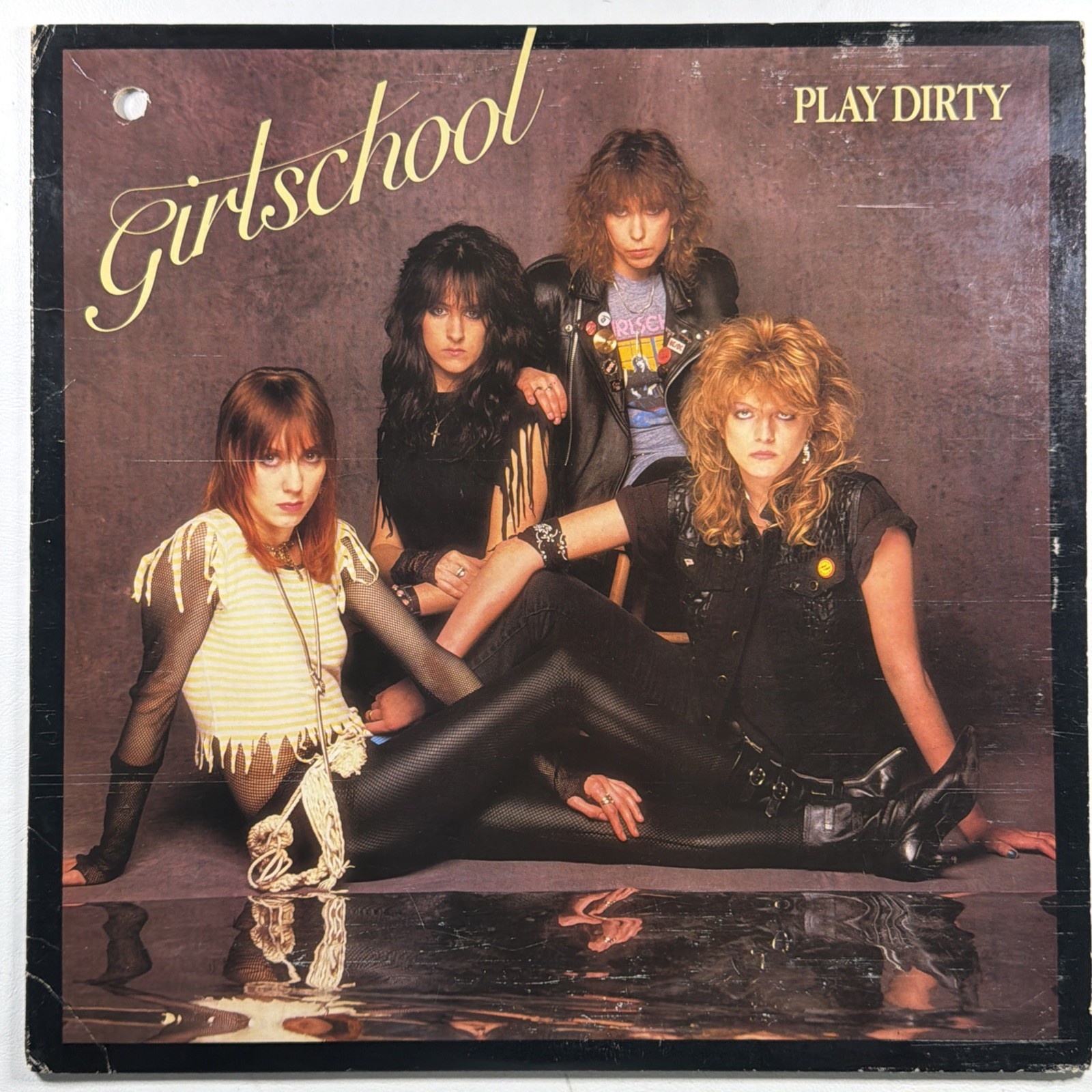 Girlschool - Play Dirty LP Bronze SGR 1019 NM 1983 Canada Hard Rock Heavy Metal