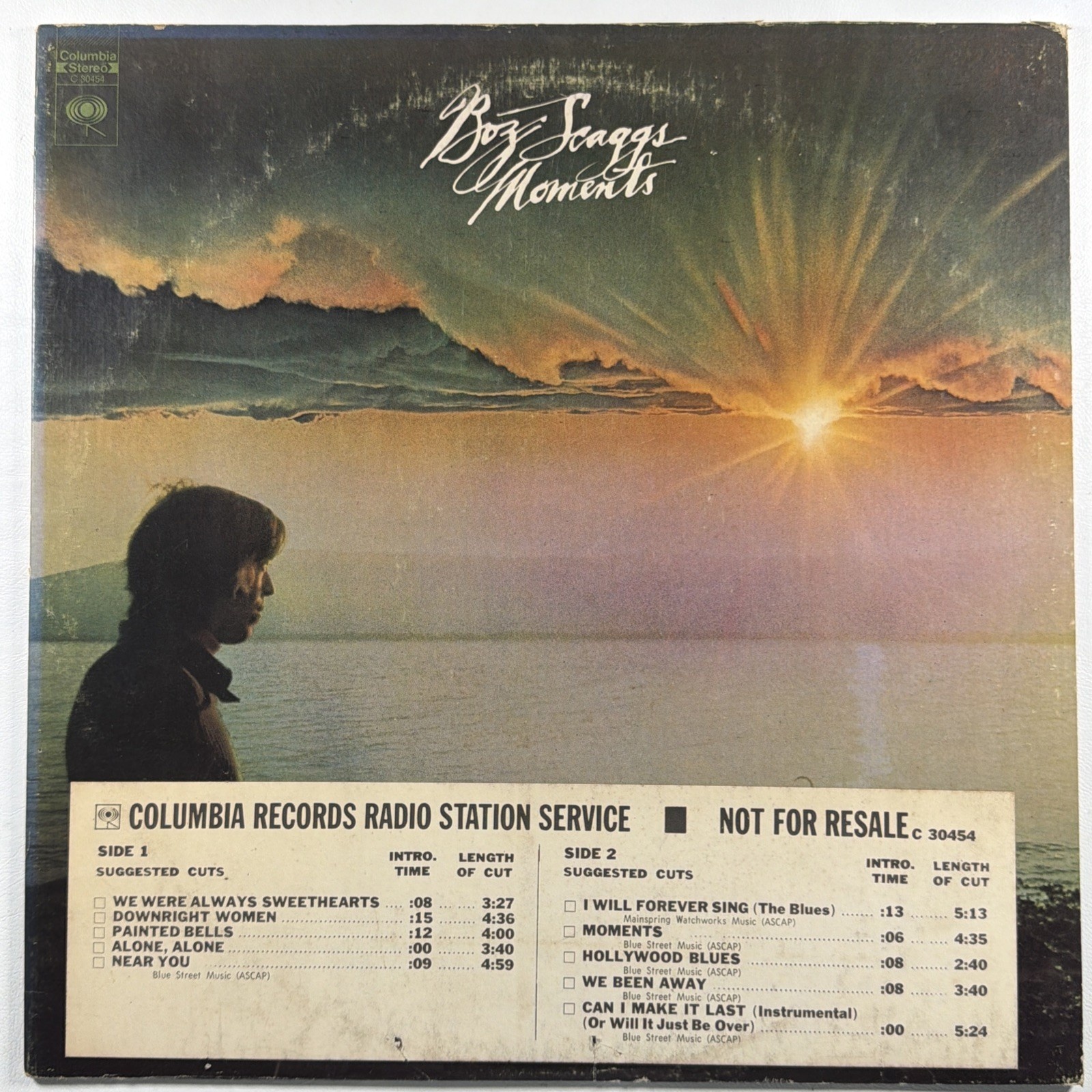 Boz Scaggs - Moments LP Columbia Records C 30454 EX Promo