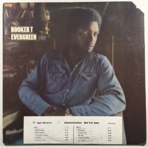 Booker T - Evergreen LP Epic Records KE 33143 EX White Promo 1974 Soul