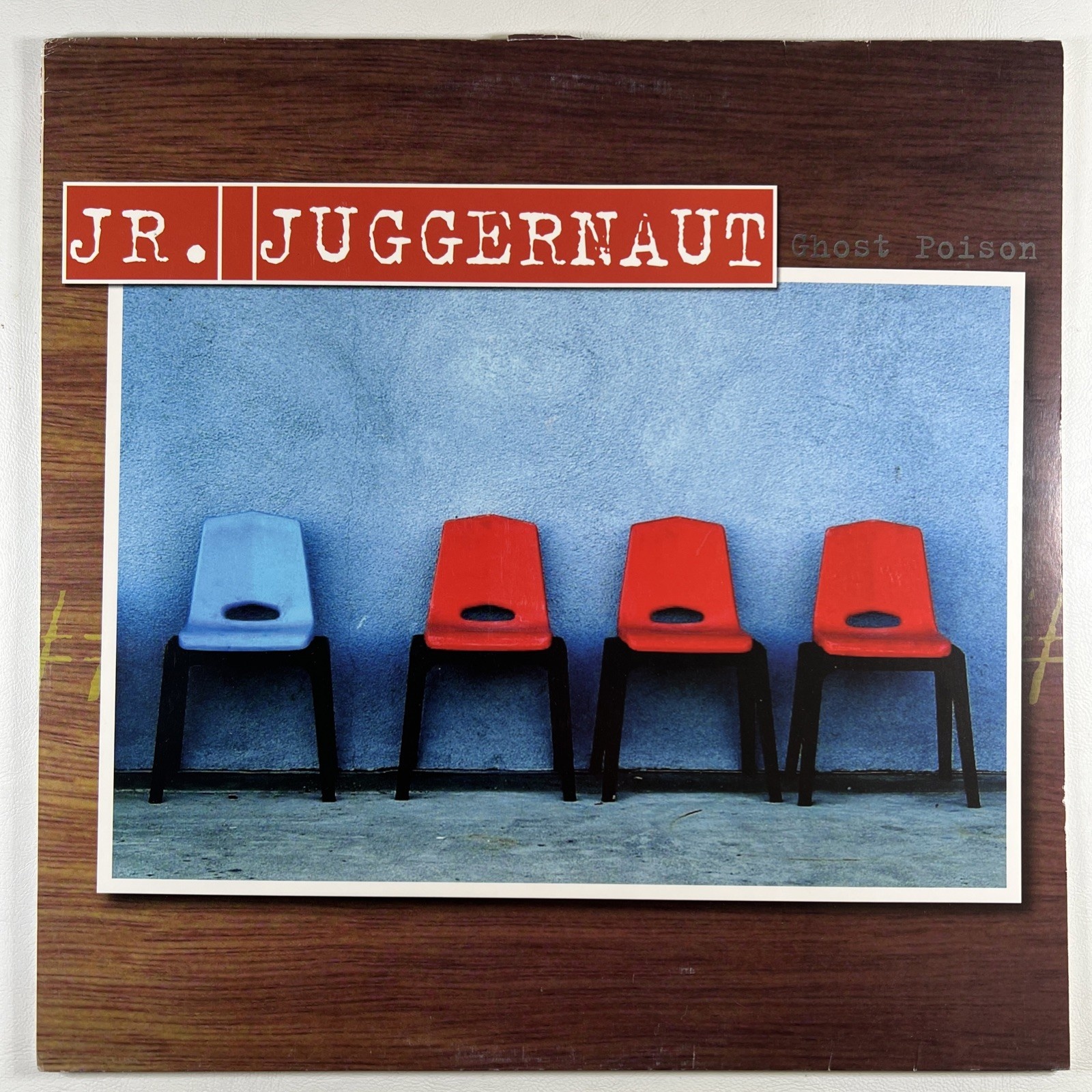 Jr. Juggernaut “Ghost Poison” LP/Nickel Eye NER-004 (NM) Red Ltd Ed 2020 Insert