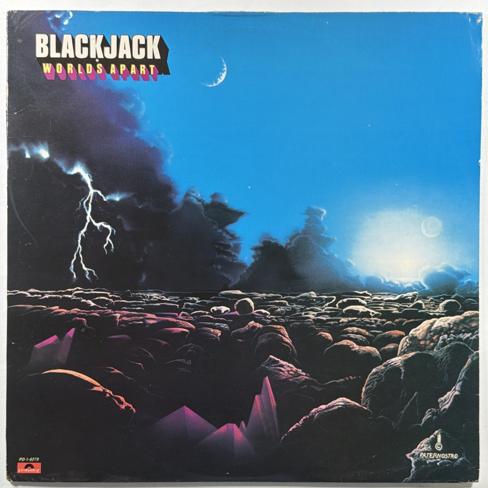 Blackjack - Worlds Apart LP Polydor PD 1-6279 NM 1980 Promo Michael Bolton Rock