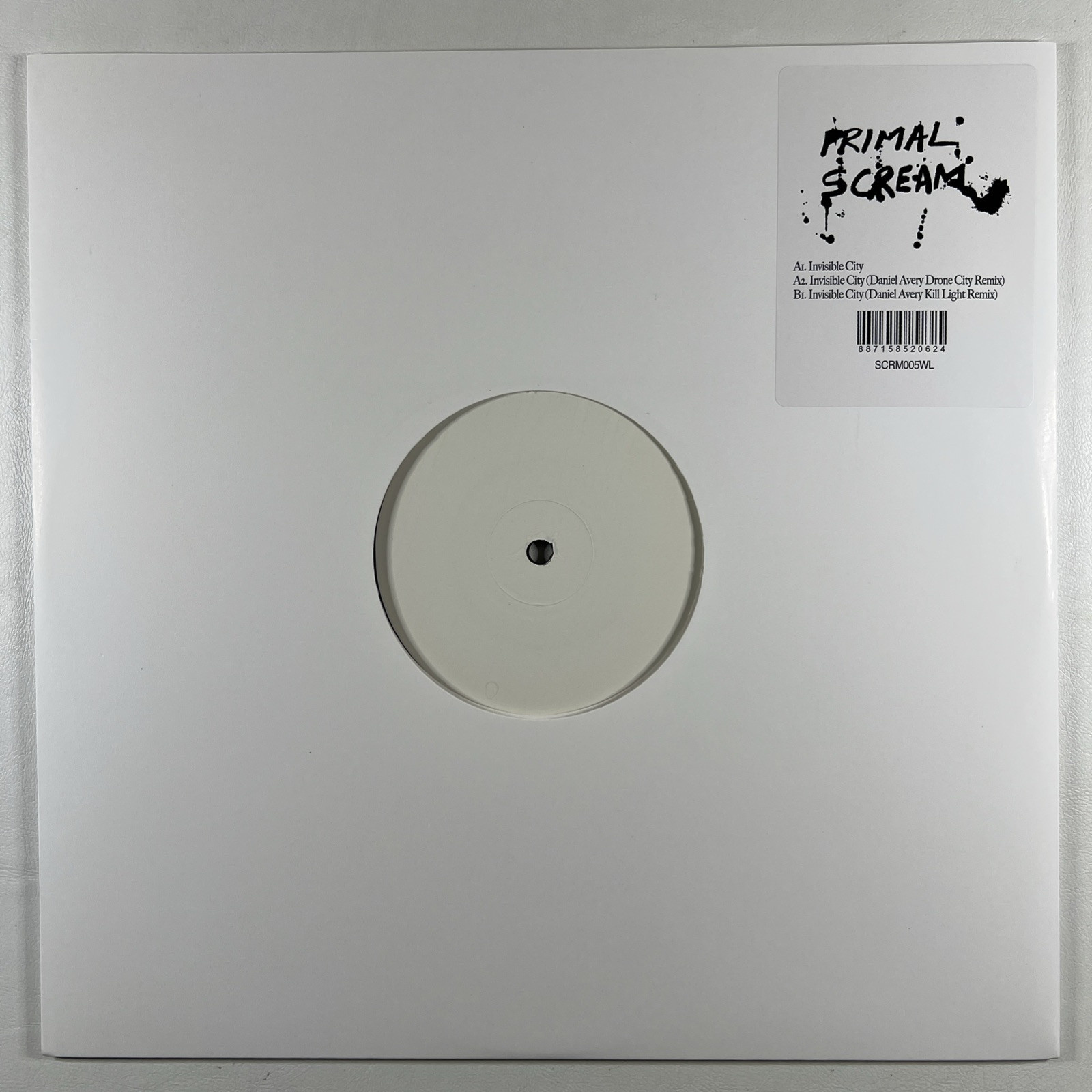 Primal Scream “Invisible City Remixes” Single 12”/First Intern. (NM) Ltd Ed 400