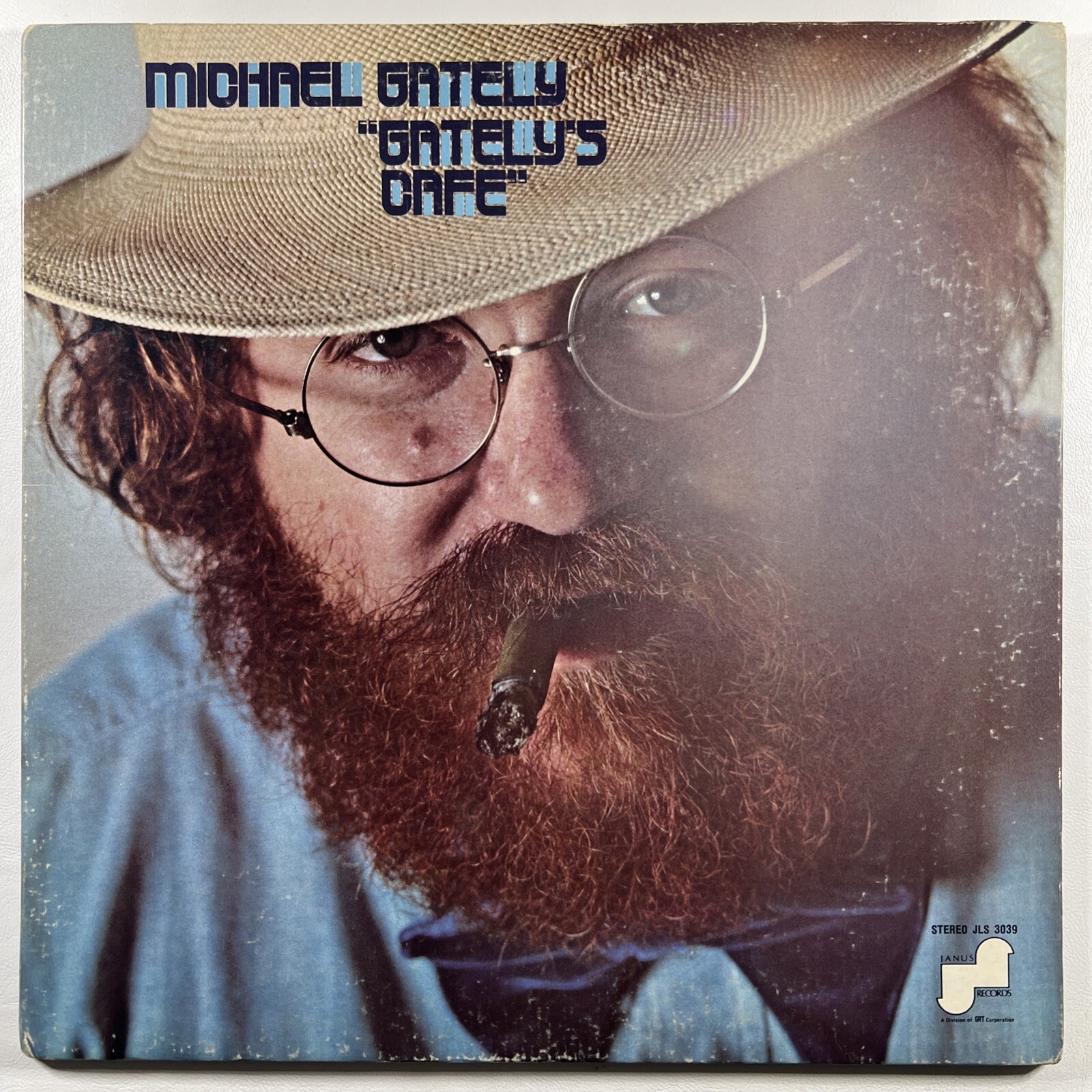 Michael Gately “Gately's Cafe” LP/Janus Records JLS 3039 (EX) White Promo 1972