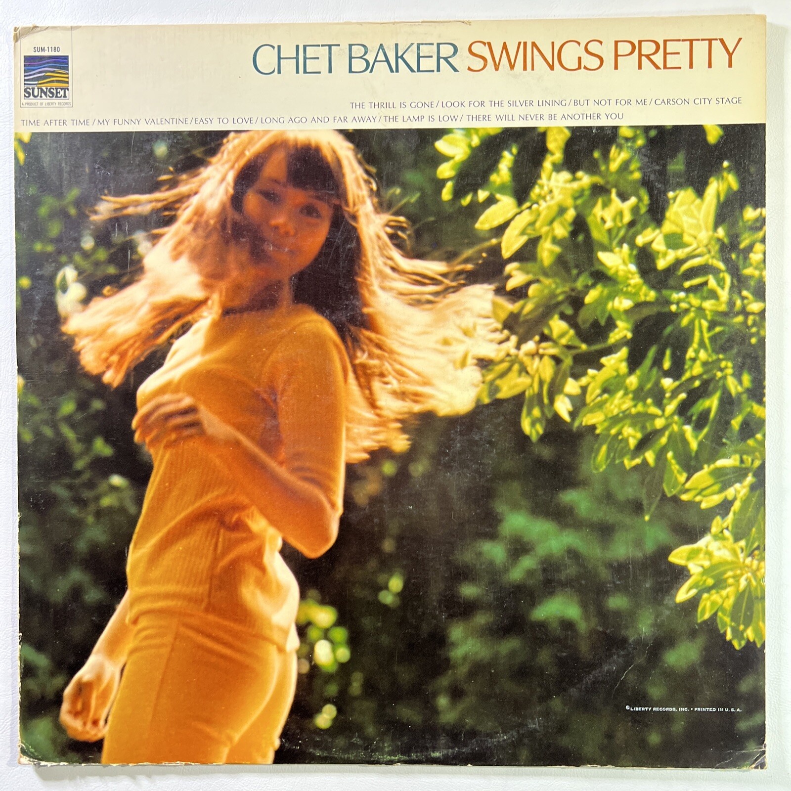 CHET BAKER “SWINGS PRETTY”LP/SUNSET RECORDS SUS-1180 (VG) Mono