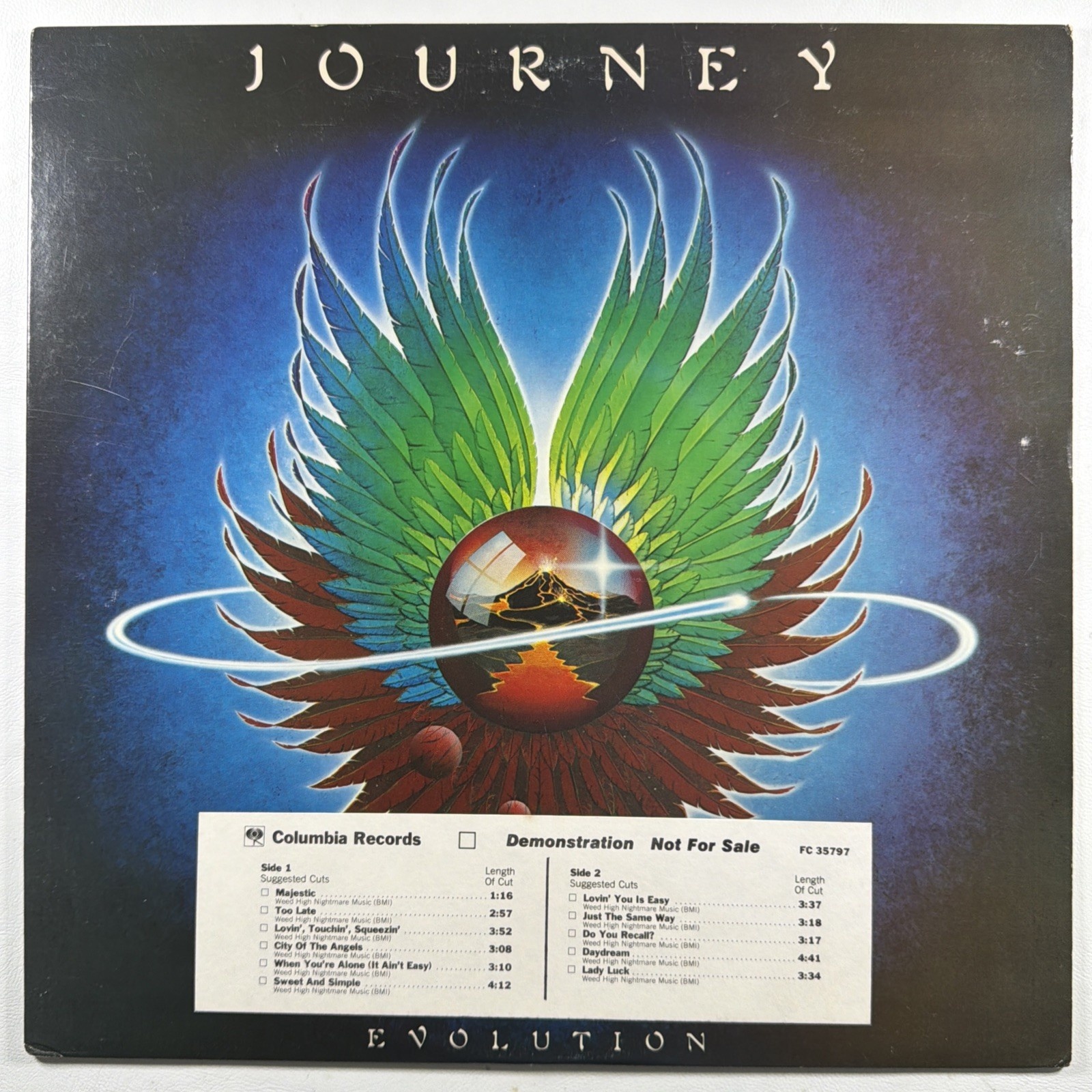 Journey - Evolution LP COLUMBIA FC 35797 EX 1979 Promo Lovin’ Touchin’ Squeezin’