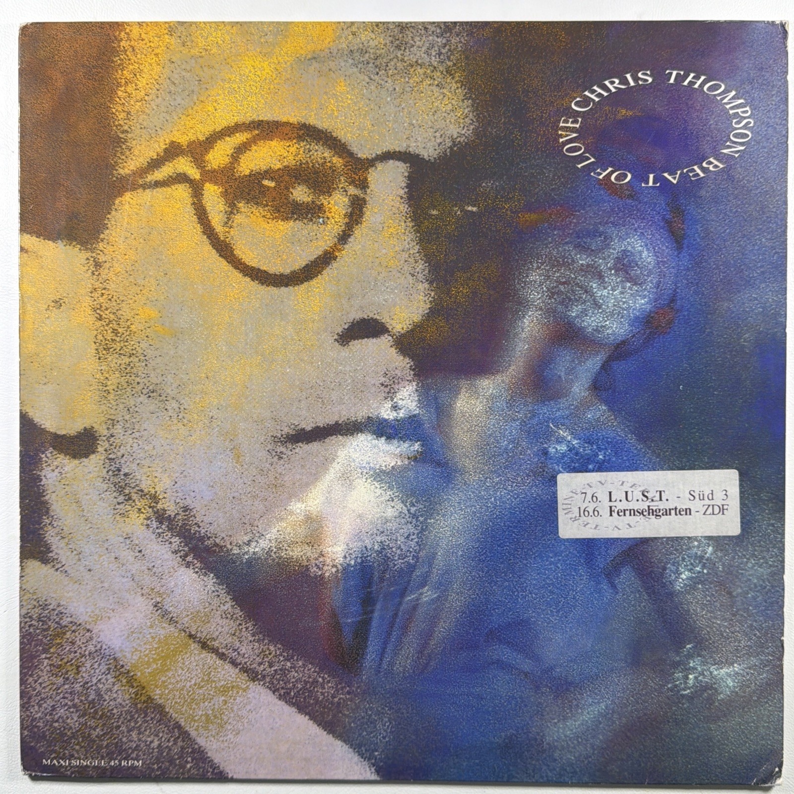 Chris Thompson - Beat Of Love 12” Maxi Single BMG 614129213 EX Germany 1991