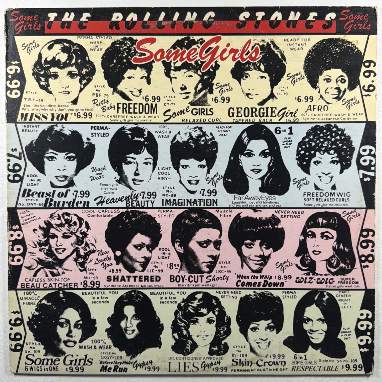 The Rolling Stones - Some Girls LP RS Records FC 40449 EX 1987 Canada Reissue
