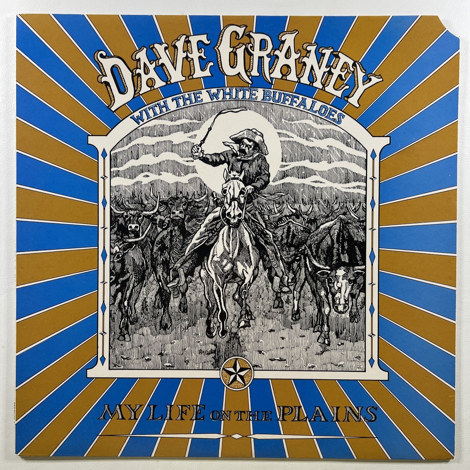 Dave Graney With The White Buffaloes “My Life On The Plains” LP/Fire 1989 Insert