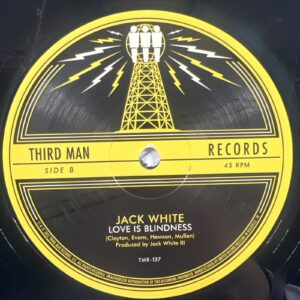 Jack White - Sixteen Saltines/Love Is Blindness 12” Single Third Man EX Etched