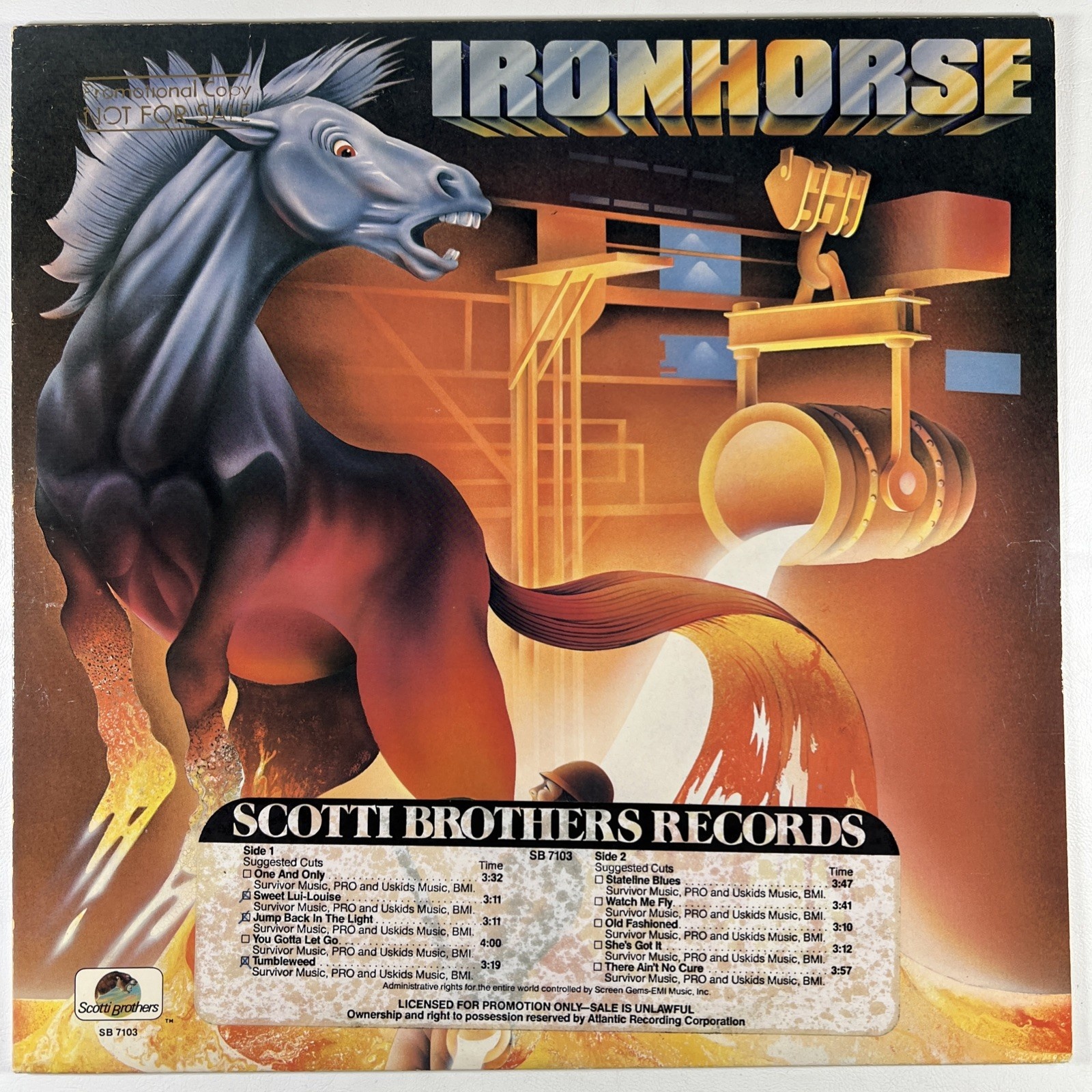 Ironhorse “Self-Titled” LP/Scotti Bros. SB-7103 (EX) 1979 Promo