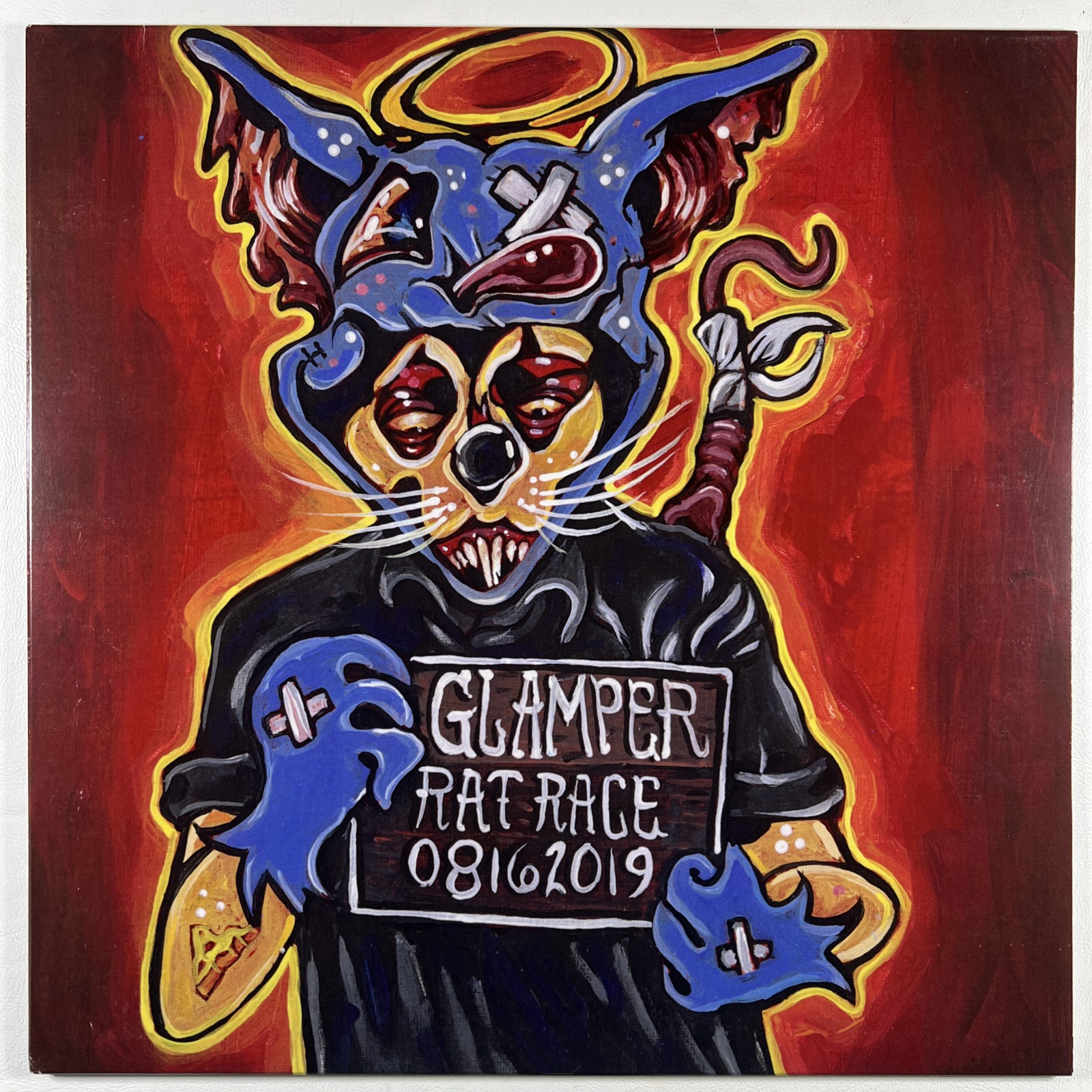 Glamper “Rat Race” LP/Self Released (NM) 2022 Green Vinyl Insert Rock