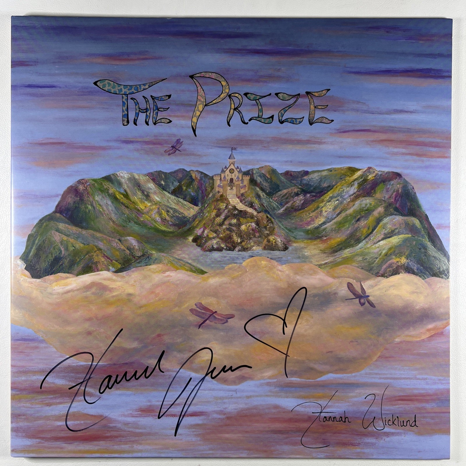 Hannah Wicklund “The Prize” LP/Strawberry Moon (NM) Red Marble Autograph Insert