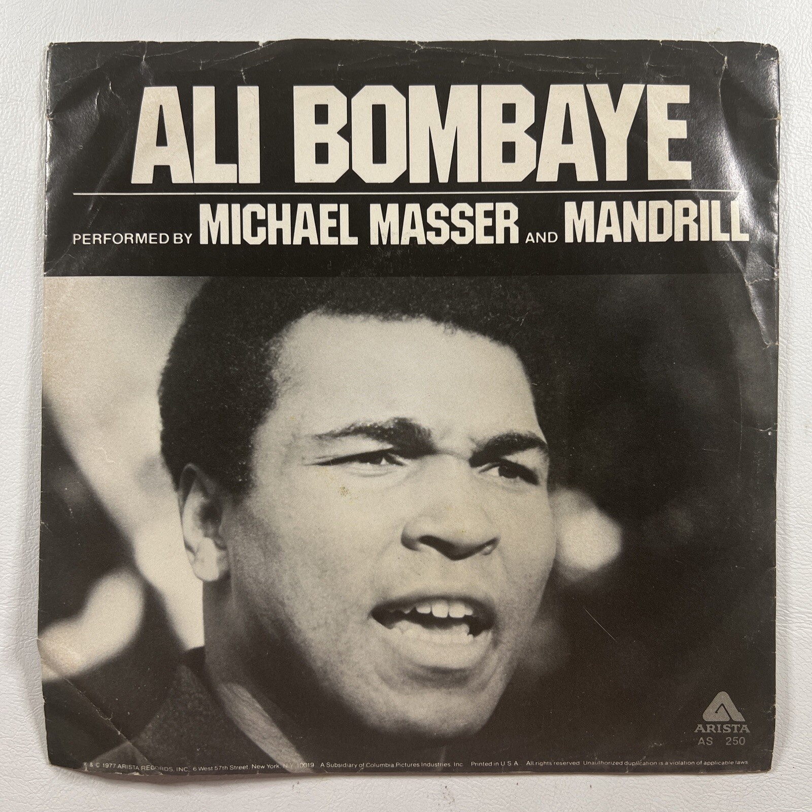 MICHAEL MASSER & MANDRILL “Ali Bombaye” Single 7”/Arista AS 250 (VG+) 1977