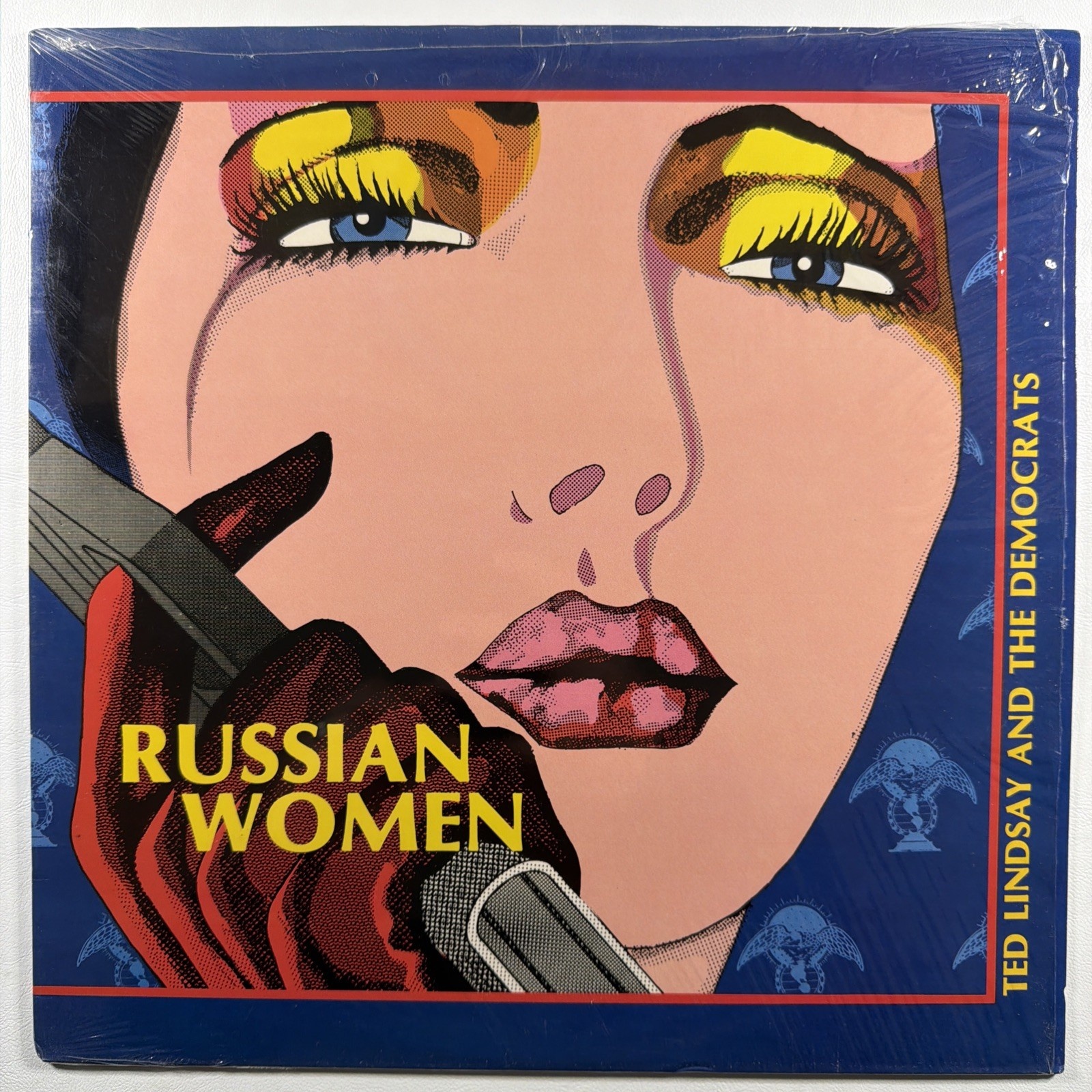 Ted Lindsay And The Democrats - Russian Women LP Ancient Mystic NM Shrink 1987